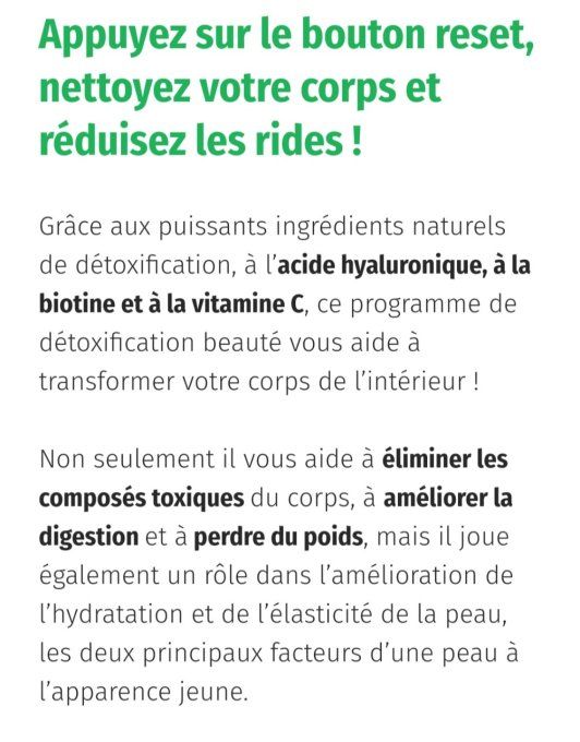 DETOX  ( BEAUTE DE LA PEAU) 11