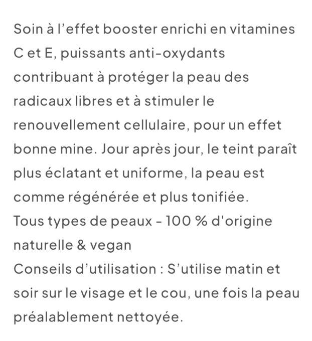 CRÈME PEAU ÉCLATANTE & VITAMINÉ 