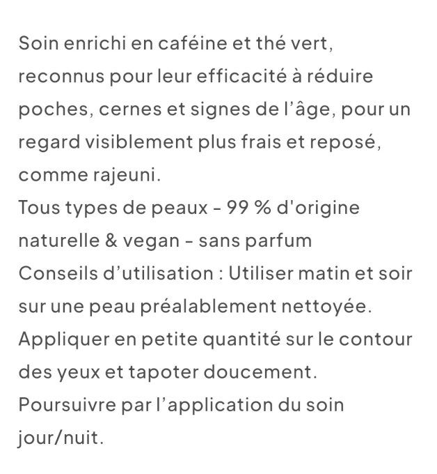 CRÈME CONTOUR DES YEUX