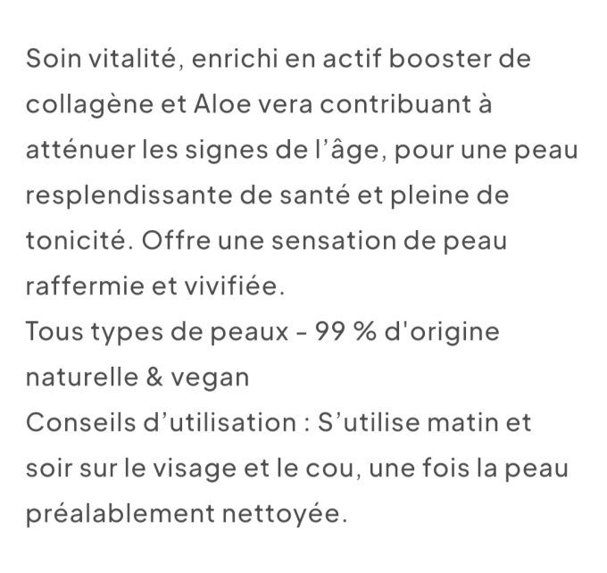 CRÈME REVITALISANT PEAU VIVIFIÉE 